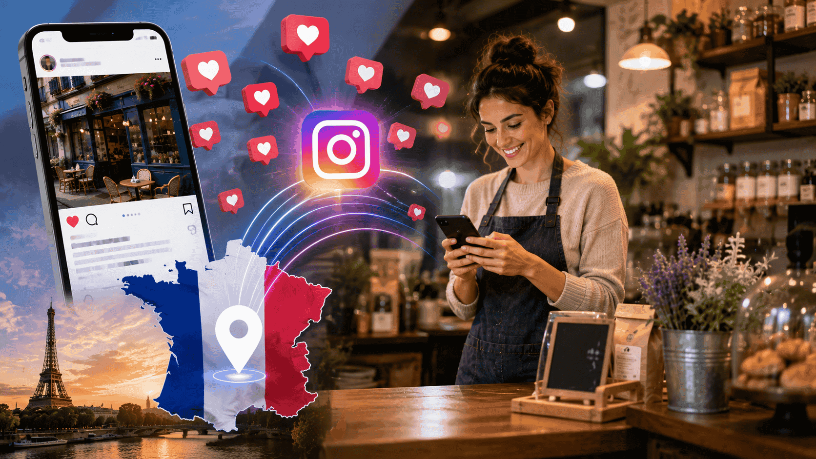 Leitfaden für kleine Unternehmen: Wie französische Instagram-Likes den lokalen Umsatz steigern