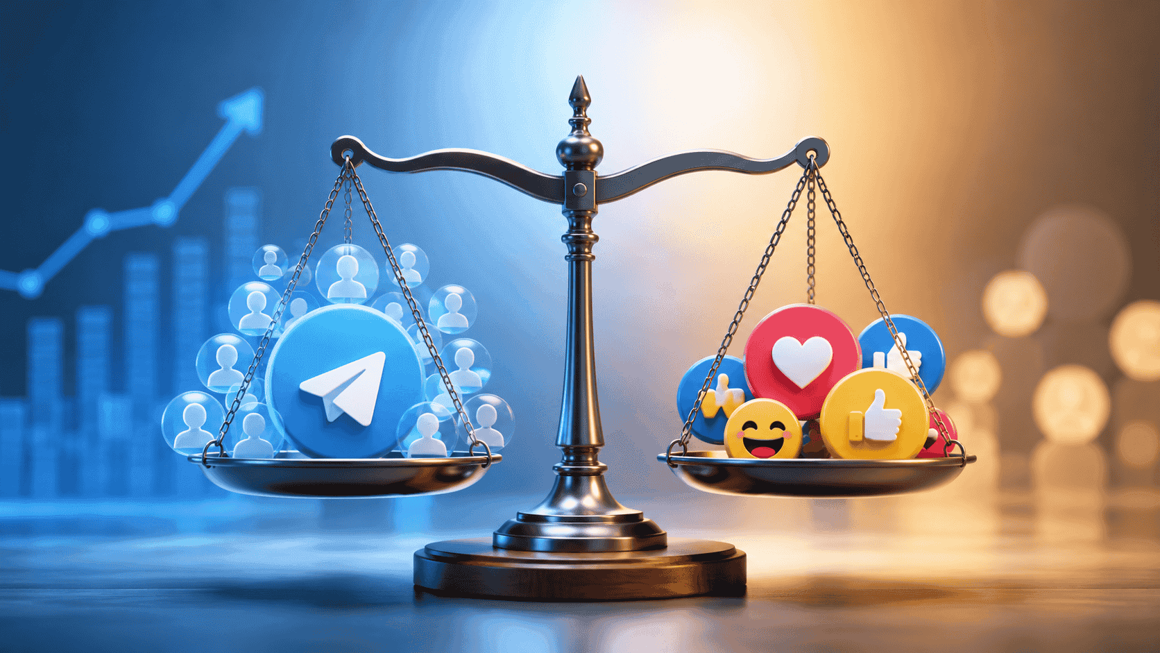 Die Waage halten: Warum hohe Telegram Views passende Reaktionen brauchen