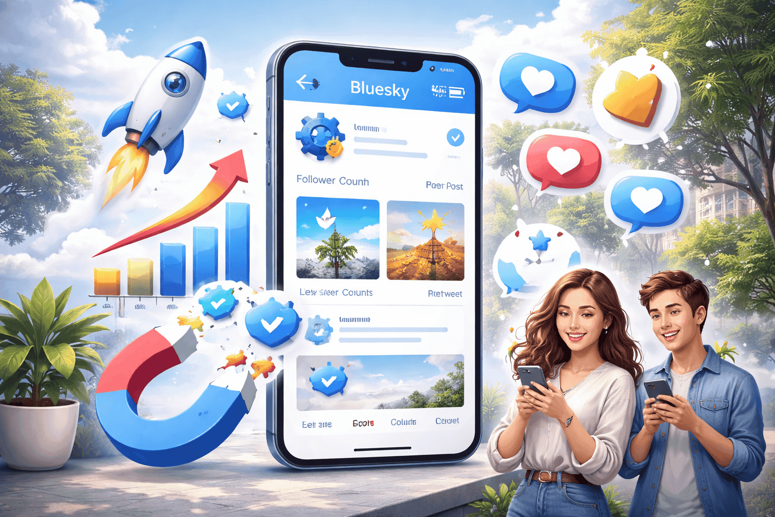 Der vollständige Bluesky-Wachstumsleitfaden: Follower, Engagement & Autorität