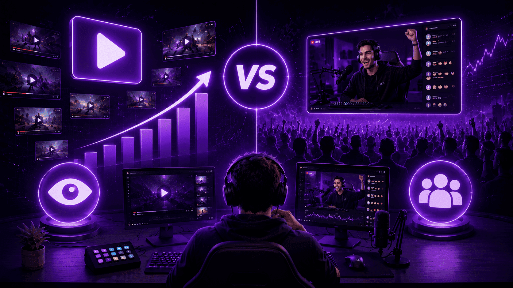 Twitch-Video-Aufrufe vs. Live-Zuschauer: Was sollten Sie zuerst pushen?