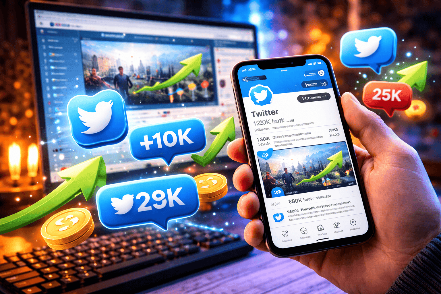 Twitter Growth Hacks 2026: Combine Organic Strategies with Bought Followers & Likes