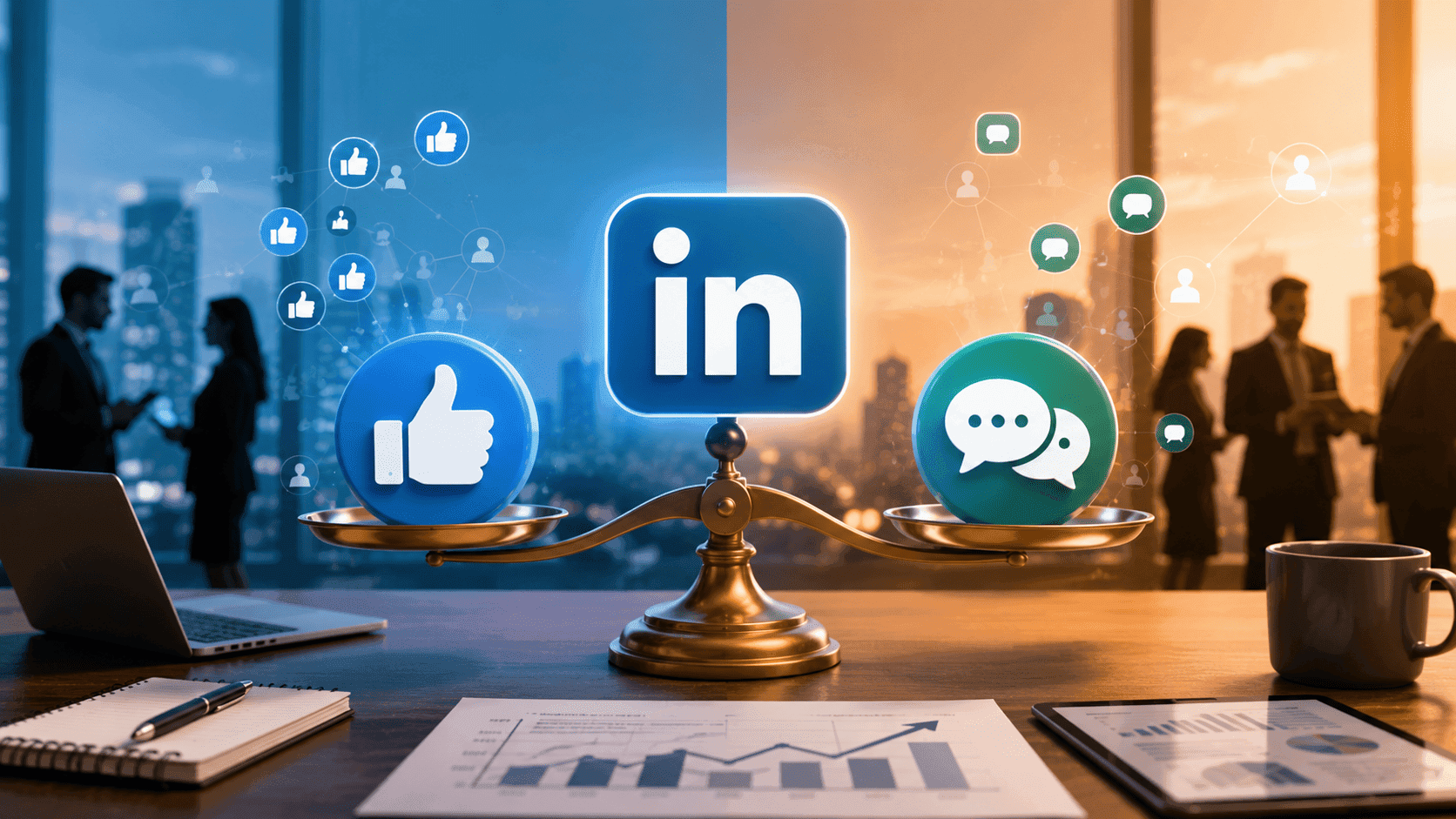 LinkedIn Post Likes vs. Kommentare: Was zählt 2026 mehr für den B2B-Erfolg?